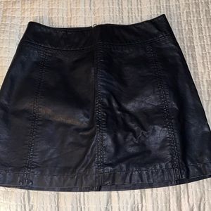 Free People leather skirt